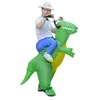 Uppblåsbar dinosaurie cosplay kostym rolig fest vuxna barn halloween2495