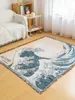 Filtar pro japansk stil soffa filt pläd utomhus mattor kasta rese mattor tasslar linne 230719