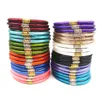 Bangle 3pcs الأسود التبتي بودها سوار تايلاند مونك مانترا البوذية الصداقة للنساء