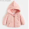 Manteau en duvet Nouvel automne hiver manteau en coton pour enfants veste bébé garçons et filles manteau chaud mode manteau en laine à capuche pour enfants vêtements pour enfants Z230719