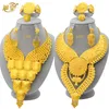 Set di gioielli da sposa XUHUANG India Collana di lusso Orecchini Set di gioielli per le donne Gioielli color oro arabo Regali nuziali africani etiopi 230719