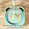 Mops Microfiber Mop with Spin Bucket Set Automatic Water Separation Floor Washing Mops Rotating Triangular Mop 360 Window Wiper Tools 230718