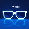 Lunettes de soleil LED sans fil Led Pixel Lunettes de soleil Party Favors Glow in the Dark Neon Lunettes pour Rave Party Halloween