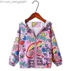 Manteau Enfants imprimé Hoodie manteau pour enfants licorne arc-en-ciel fille veste vêtements pour enfants printemps et automne fille veste Z230719