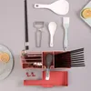 Storage Bottles H7EA Kitchen Supplies Shelf Utensil Rack Chopsticks Cage Organiser Cutlery Holder