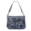 Moda Casual Denim Bolsa Feminina Bolsas Femininas Jeans Totes Bolsas Femininas de Ombro Bolsas Tote Femininas Bolsas Cowboy