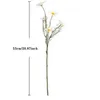 Lot de 10 fleurs décoratives bouquet de marguerite en soie artificielle décorations pour la maison blanc pour la décoration de mariage