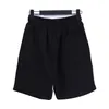 RHUDE 23SS Primavera/Verão Nova Estampa de Letras Checkerboard Solta Casual Cordão Shorts Masculino e Feminino Capris