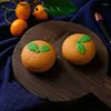 Bakvormen 50G Plastic Materiaal Mooncake Mallen Stempel Maan Cakevorm Leuke Oranje Vormige Diy Voor Mid-herfst Festival Groothandel