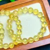 Bangle Natural Yellow Fluorite Bracelet Fashion Women Healing Jewelry Gemstone Reiki Energy Stone Holiday Gift 1PCS 10mm