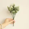 Flores decorativas 5 pçs/set pinha simulação abacaxi grama flor pacote plantas artificiais diy decoração de casa para falso plástico pompom