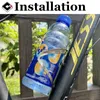 Vattenflaskor burar ODI Cykel Vattenflaskhållare Titanium Alloy Road Mountain Bike Water Bottle Cage Hållbar Ultralight Cycling Cup Rack HKD230719