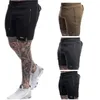 Pantalones cortos para hombre estilo Tide Zip Pocket Gyms Fitness Hombre 2023 verano ocio al aire libre correr Jogger playa entrenamiento cintura pantalones deportivos