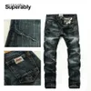 Whole- Dark color mens denim biker jeans high quality brand design mens trousers size 28 to 38 straight ripped jeans for men U2167