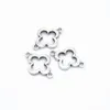 Bulk 500 stuks lot Clover Quatrefoil Connector Links Charms Zilver Brons Plated 21 15mm Kies uw hoeveelheid221l