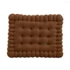 Pillow Cookie Biscuit Shape Plush Soft Car Seat Pad Decorative Tatami Back Sofa Home Chair