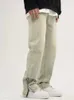 Shorts pour hommes Skinny Jeans Hommes Y2k Automne Mode Casual Vintage Fit Distressed Simple Couleur unie Pantalon Zip Faible Jaune Slim Denim Pantalon 230719
