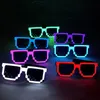 Беспроводные светодиодные светодиодные солнцезащитные очки пикселя Favors светятся в темных неоновых очках для восторженной вечеринки на Хэллоуин