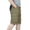 Herr shorts last shorts män sommar casual ficka shorts maskulino män joggar övergripande militära korta byxor plus storlek 29-44 Sweatpants L230719