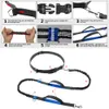 Dog Collars Leashes Reflective Leash Traction Rope Pet Running Belt Elastic Hands Freely Jogging Pull Metal D ring 230719