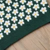 Pullover 2023 barnkläder flickor stickade västar våren ny blomma ärmlös tröja för spädbarn mode små barnkläder hkd230719