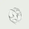 Anillos Titanio Acero Plata Amor G Anillo Diseñador Joyería de lujo para hombres y mujeres Espíritu Corazón Anillos Fiesta Compromiso Confesión Anillo de bodas con caja Tamaño 5-11