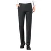 Herenkostuums Business Casual Verticale Streep Straight Leg Broeken Broeken Mannelijk Pak Ademend