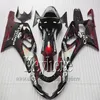 Suzuki K1 GSXR 600 750 2001 2002 2003 için Özel Kaplama Kiti Korona Kırmızı Siyah Fairings Motobike Set GSXR600 GSXR750 01 02 03 NJ14 229O