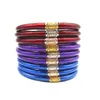 Bracciale rigido 19 colori Bracciale tibetano per ragazza Buddha Thailandia Monaco Mantra Buddista Jelly Amicizia per le donne