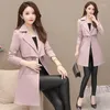 Trench da donna Cappotto da donna 2023 Coreano Primavera Autunno Moda Donna Giacca a vento Manica lunga Slim Ladies Outwear Soprabito