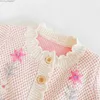 코트 봄과 가을 아기 스웨터 베이비 니트 손으로 짠 자수 겉옷을 모두 일치하는 가디건 Z230719
