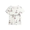 T-shirts Kids T Shirt 2023 Summer MR StRafina Boys Girls Sailboat Tee Shirt Shorts Baby Cotton Top Tank Pants Children Clothes Jurk Robe x0719