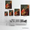 Ballerina Canvas Art Edmondo en Therese Morbilli Edgar Degas Schilderij Hand Olie Geschilderd Home Office Wall Decor Modern