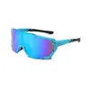 Óculos de Sol Oversize Esportes Masculino Óculos de Sol Feminino Proteção para Andar de Bicicleta Ao Ar Livre Óculos à Prova de Poeira Uv400 Óculos Gafas De Sol