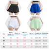 Running Shorts 2 In 1 Double Lay Gym Sport Women Elastic High Waist Short With Pockets Safe Breathable Split Indoor Yoga Fitness Workout