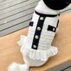 Köpek Giyim Bahar Yaz Küçük Kokulu Rüzgar Örgü Pet Gezgözü Elbise Nefes Alabilir Moda Teddy ve Orta Boyutlu Kedi Giysileri