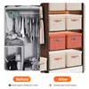 Duffel Bags Fabric Box Storage Clothes Organizer Cabinets Drawers Pants Underwear With Lid Wardrobe Organizers