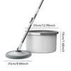 Mops Microfiber Spin Mop System System Spine Mop и ковша и ведро с набором для всех типов этажа Clea 230718