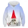 Mannen Hoodies 2023 Winter Kerst Trui Fleece Kerstman Sweatshirts Baby Jongens Meisjes Casual Jassen Tops 3D Gedrukt Kleding jas