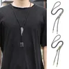 Bolo Ties Angel Wing Long Necklace Bolo Tie Fashion Cowboy Costume Neck Ties Neck Jewelry HKD230719