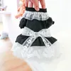 Hundebekleidung Sommer Prinzessin Haustier Kleid für Hunde Kleine Welpen Katze Tutu Hochzeit Party Rock Kleidung Chihuahua Yorks Spitzen-Bowknot-Kleider