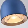 Lampade a sospensione Lampada moderna semplice in alluminio Nero/Blu/Rosso Camera da letto creativa Arredamento ristorante Lampada a sospensione Droplights regolabile