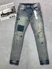 2024mens Designer Jeans Lila Jeans Männer Hosen Pantalones Herren Jeans zerrissene Jeans Denim gewaschene Jeans Long Jeans 30- 40