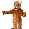 2018 Little Leopard Panther Cat Cougar Cub Mascot Costume Adult Size Cartoon Character Mascotte Mascota Outfit Suit246G