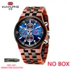 Wristwatches Wooden Men Watches Fashion Multifunction Top Mens Natural Quartz Wristwatch Relogio Masculino Box