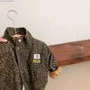 Mantel AYNIGIELL Frühling und Herbst Kinder Casual Langarm Jacke Jungen Koreanische Leoparden Jacke Mädchen Kurze Jean Jacke Z230719