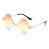 Solglasögon Creative Frameless Rimless Eyewear for Outdoor Beach Cosplay Party