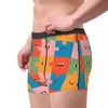 Caleçon Sexy Boxer Shorts Culottes Mémoires Hommes Puzzle Avec Des Visages Sous-Vêtements Style De Bande Dessinée Respirant Pour Homme