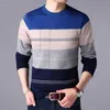 Hommes Chandails Automne Hiver Casual Lâche Vintage Rayé Chandails Homme À Manches Longues All Match Pull Homme Garder Au Chaud Mode Gentmen Vêtements L230719