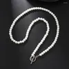 Ras du cou mode OT boucle Imitation perle collier Style gothique hommes clavicule chaîne pour femme bijoux fins cadeau de mariage